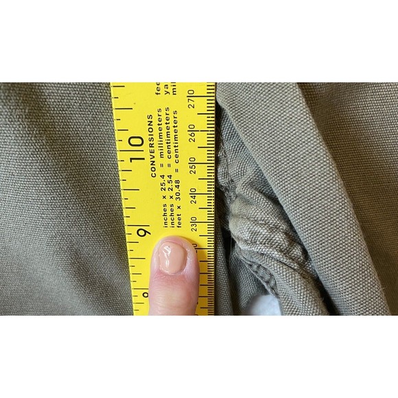 Carhartt Cargo Shorts Mens Sz 40 Relaxed Fit Rugged Cotton Sage‎ Green Button - Picture 10 of 12